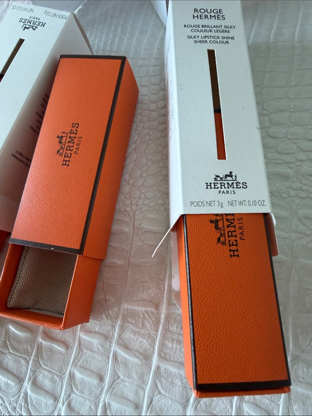 Hermès Orange Lipstick Boxes with Chanel Chance Card ( sample) - Picture 6 of 8